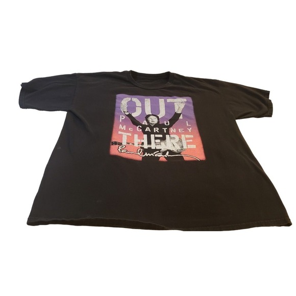 2014 Paul McCartney Out There Concert Tour Shirt Adult Black Cotton Black XL ** - Picture 1 of 12
